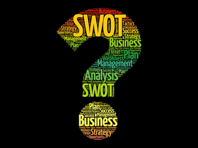 Swot 分析问号词云