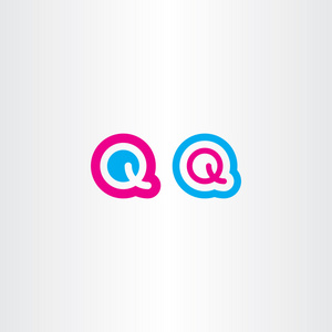 q 标志标识图标矢量字母 q