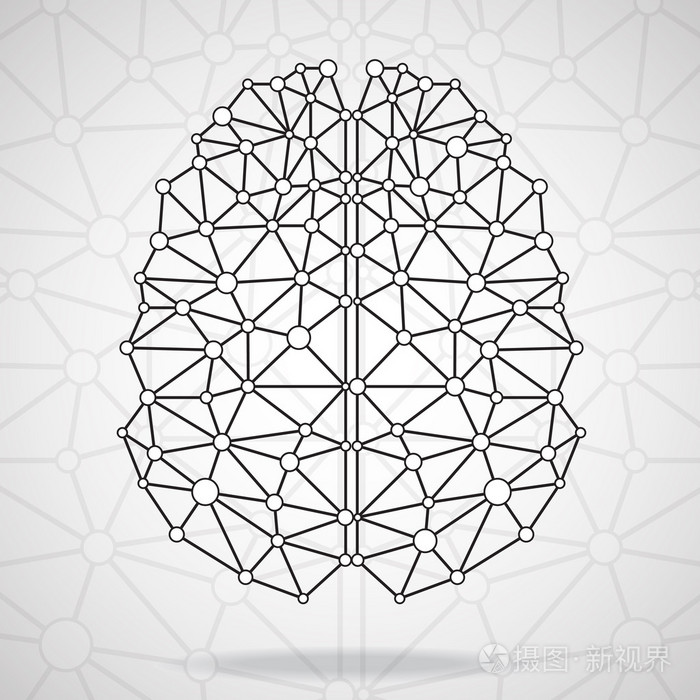 抽象的几何脑，网络连接