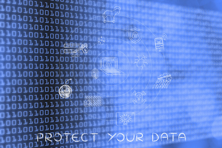 概念的保护您的数据图片