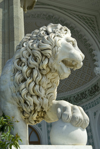沃龙佐夫宫狮子雕塑图片