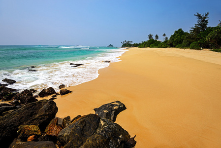 在斯里兰卡的海滩