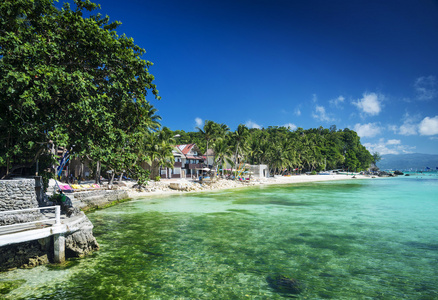 迪尼维海滩在热带天堂长滩岛菲律宾