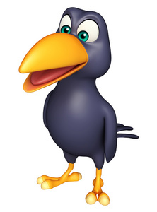 卡通乌鸦喝水图片