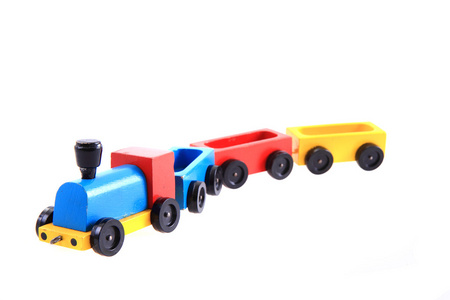 旧的木制火车玩具