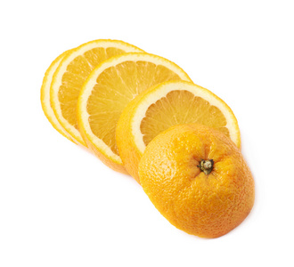 橙色水果剪片分离