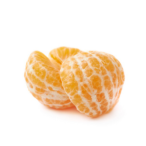 孤立的去皮的橘