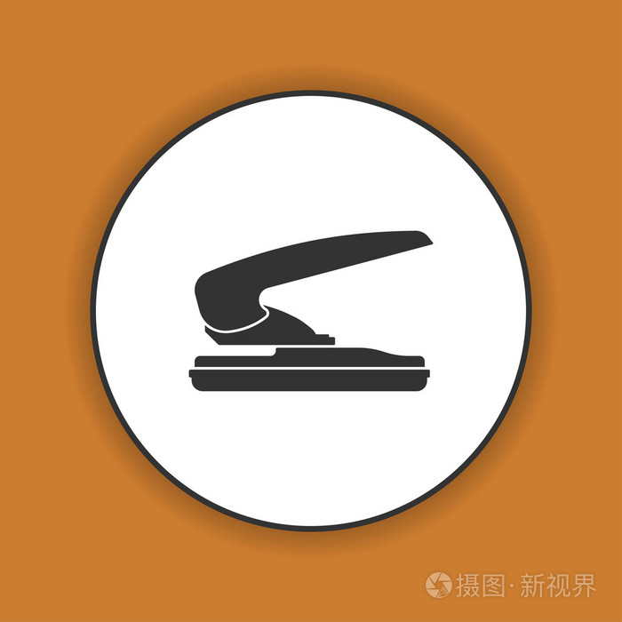 两孔纸打孔器图标