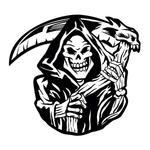 grim 收割者纹身照片