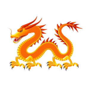 白色矢量龙图片