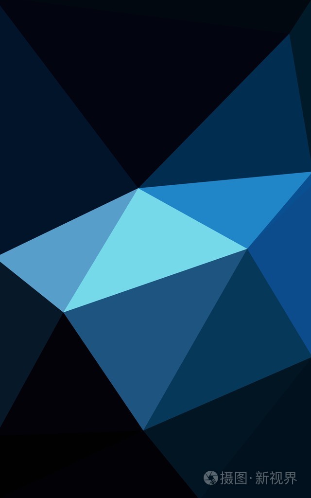 暗蓝色的多边形设计模式，三角形和梯度的折纸样式组成的
