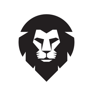 骄傲的狮子 logo 标志.设照片