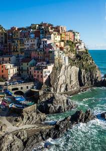 Manarola 村的风景