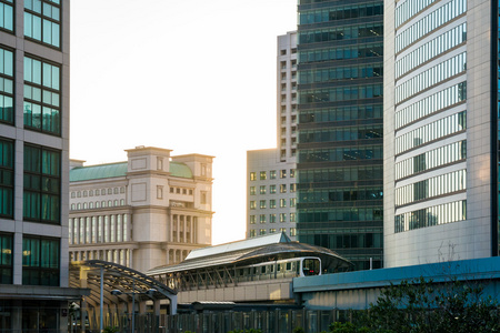 东京，日本城市景观的视图