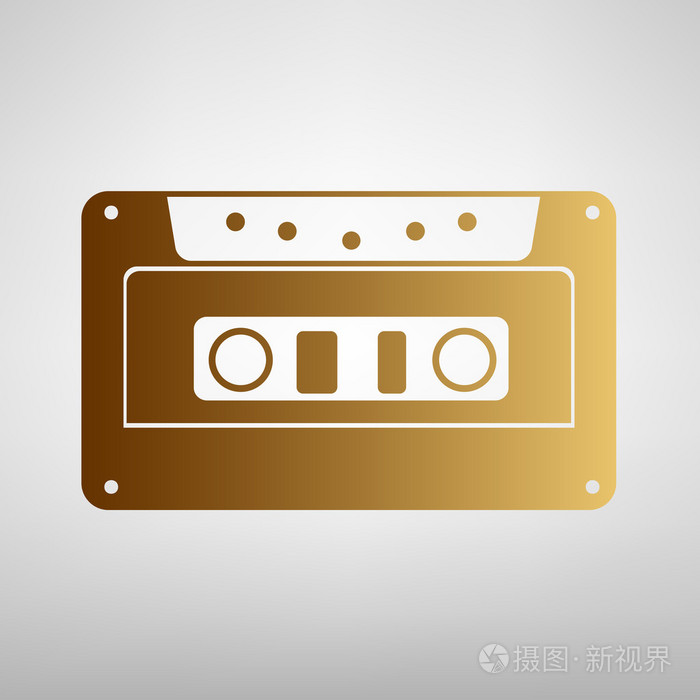 盒式磁带图标,录音磁带标志