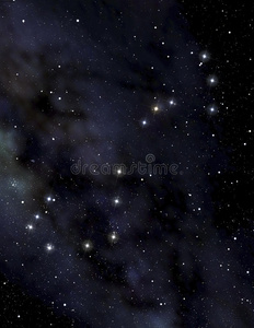 夜空中的蝎子星座