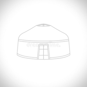 蒙古包矢量图片