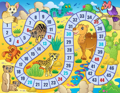 仙人掌主题棋盘游戏主题形象2照片