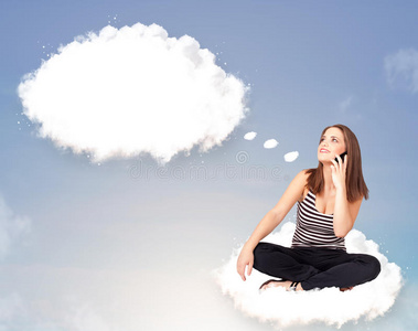 坐在云端的少女用复制空间思考抽象的言语泡沫