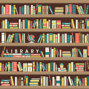 书店 学习 小说 复古的 信息 教育 房间 要素 书架 家具