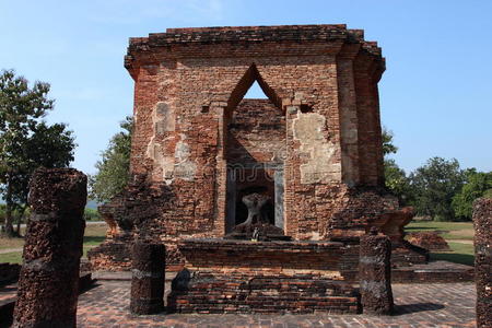 废墟 臀部 建筑 佛教徒 泰国 祈祷 古老的 文化 苯教