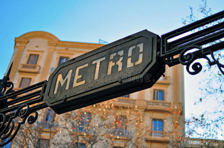 签名 地标 西班牙 旅行 地铁 欧洲 旅游业 城市 巴塞罗那