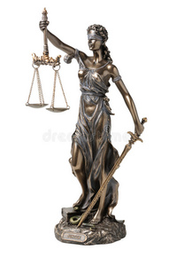 平衡 青铜 法官 金属 女神 小雕像 主题 法律 判决 绷带