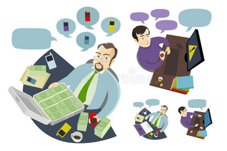 员工和老板图片