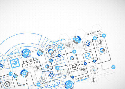 商业背景的抽象技术概念。