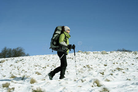 极端 健康 背包 行动 冒险 徒步旅行 背包客 外部 雪鞋