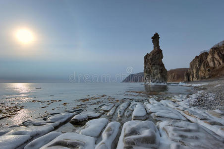 海洋 光环 旅行 早晨 风景 季节 日落 冬天 自然 海岸