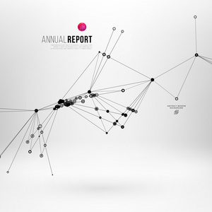 与点和线的抽象背景