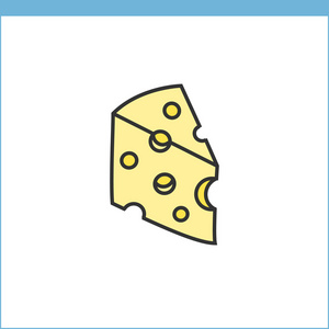 奶酪矢量图标