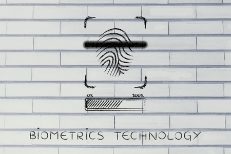 生物特征识别技术的概念图片