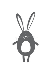 兔子图标。野兔