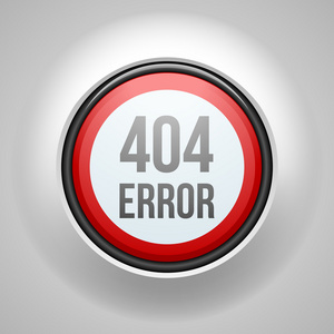 找不到的 404 错误页面