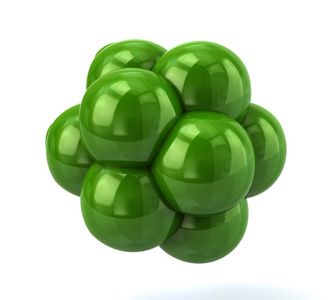 绿色分子图标