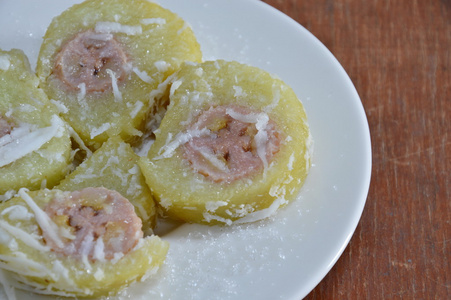 香蕉用糯米饭图片