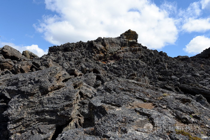 在智利南部的国家公园帕利艾克, 灭绝的火山 魔鬼的住所