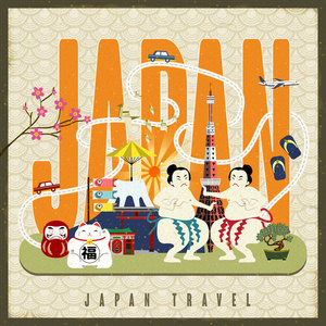 日本旅行海报图片