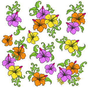 热带花卉图