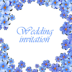 贺卡，水彩，可用于作为邀请卡婚礼 生日和其他节日和夏天的背景。矢量图