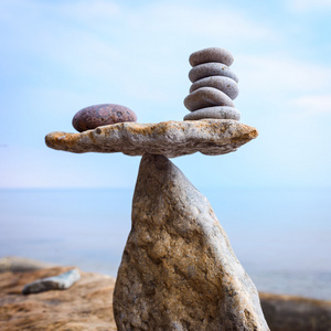 禅宗平衡的石头