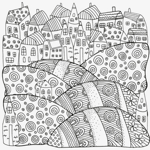 房子黑白图片-房子黑白素材-房子黑白插画-摄图新视界