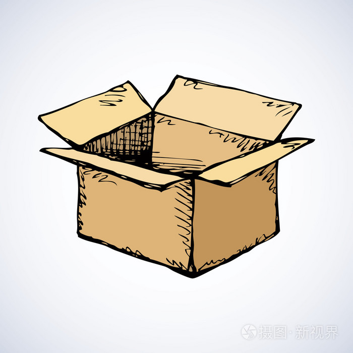 纸板箱矢量绘图