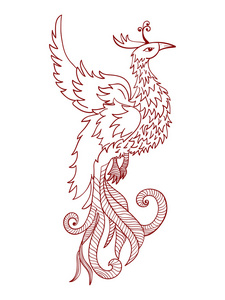凤凰图案图片