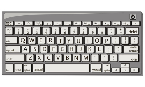 无线键盘矢量图片