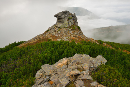 在喀尔巴阡山的石头