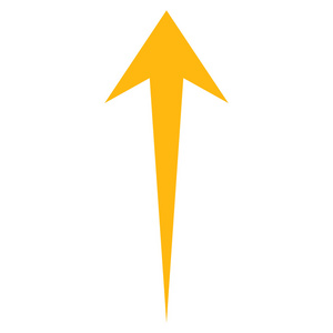 黄色向上箭头图片