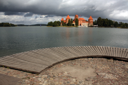 在立陶宛 trakai 城堡